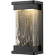 Ederle LED 12.01 inch Powder Coated Black Outdoor Wall Sconce